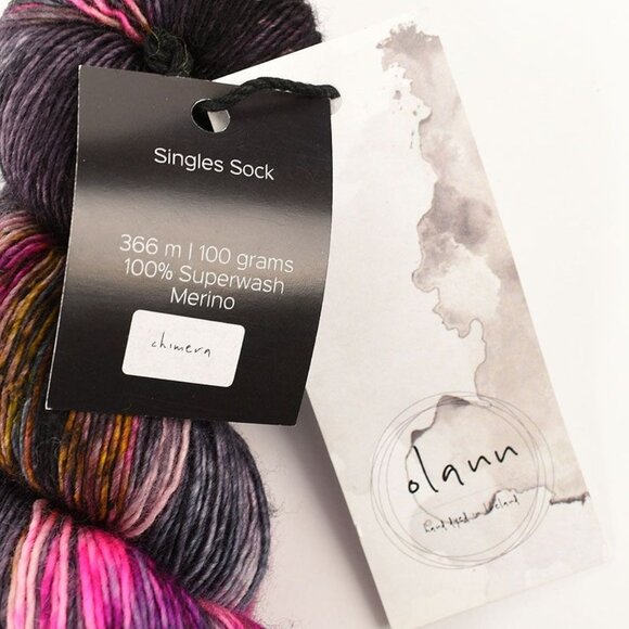 Olann Singles Sock Yarn Superwash Merino Hand Dyed Chimera - Picture 3 of 3